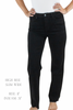 Mica High Rise Slim Wide Jeans - Black