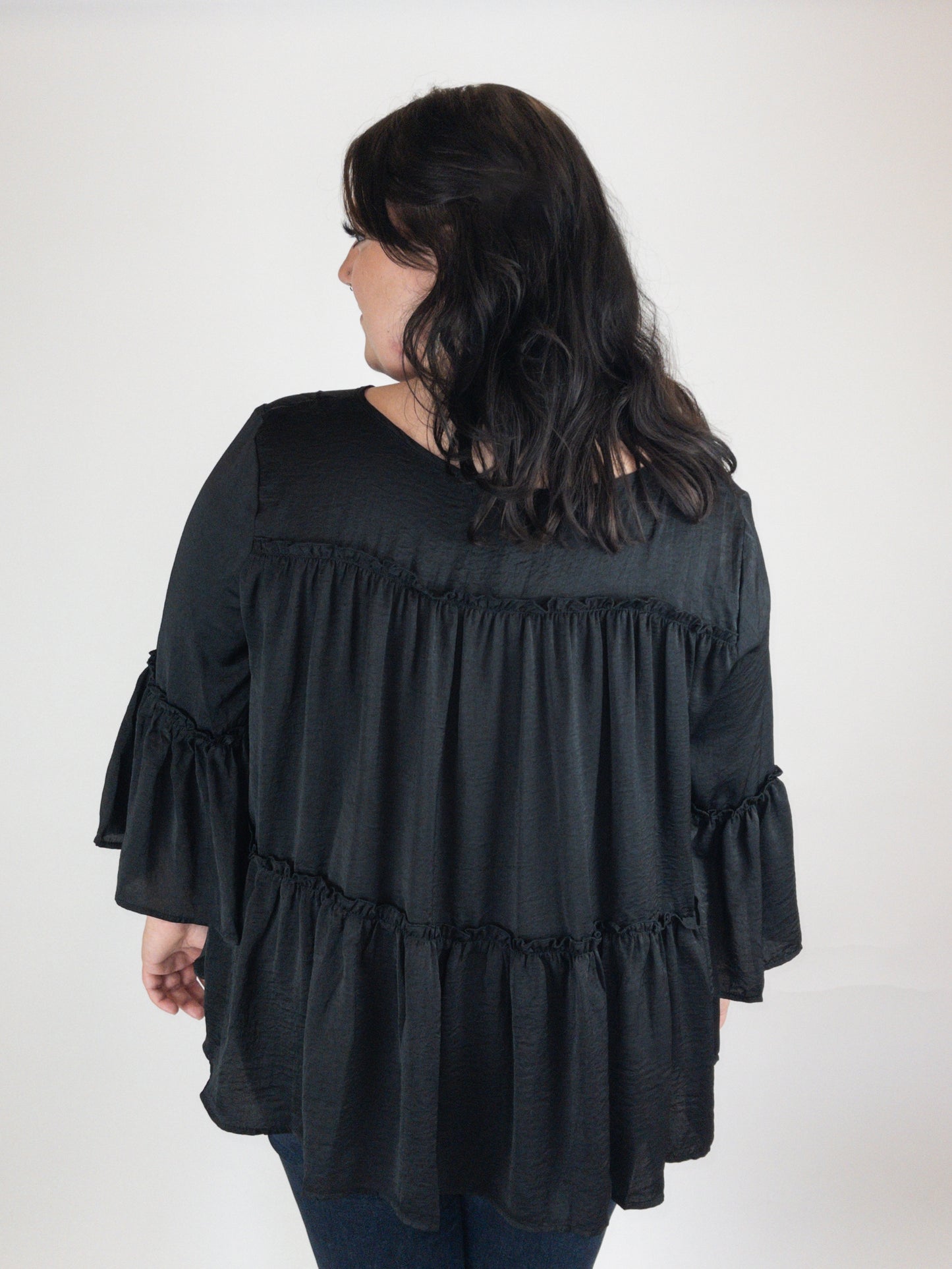 Ruffle Curvy Blouse