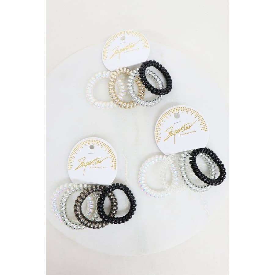 Superstar Hair Tie Set Of 4