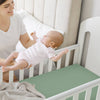 Fitted Mini Crib Sheets, Pack and Play Sheet - Green