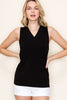 Black V-Neck Tank