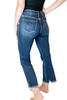 Mica Dark Wash High Rise Crop Flare Jeans