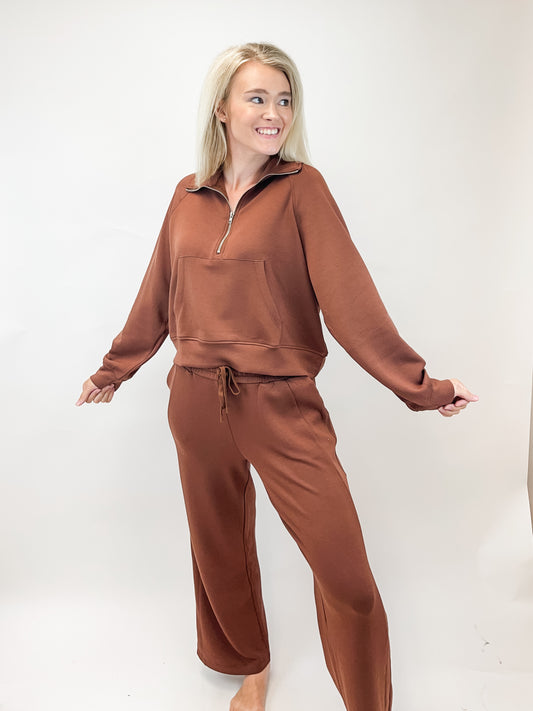 Chesnut Scuba Drawstring Sweatpants
