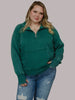 Dark Green Cropped Sweatshirt