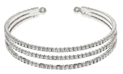 Silver Rhinestone Bracelet