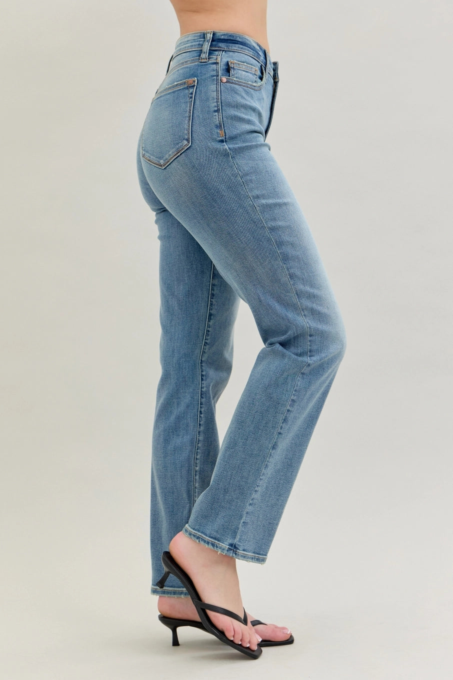 High Waist Straight Fit Jean