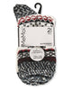 2 Pairs Women's Fairisle Border Cloud Soft Crew Socks