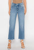 Tummy Control High Rise Straight Leg Jeans - Med Wash