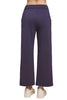 Navy High Rise Cropped Straight Leg Pants