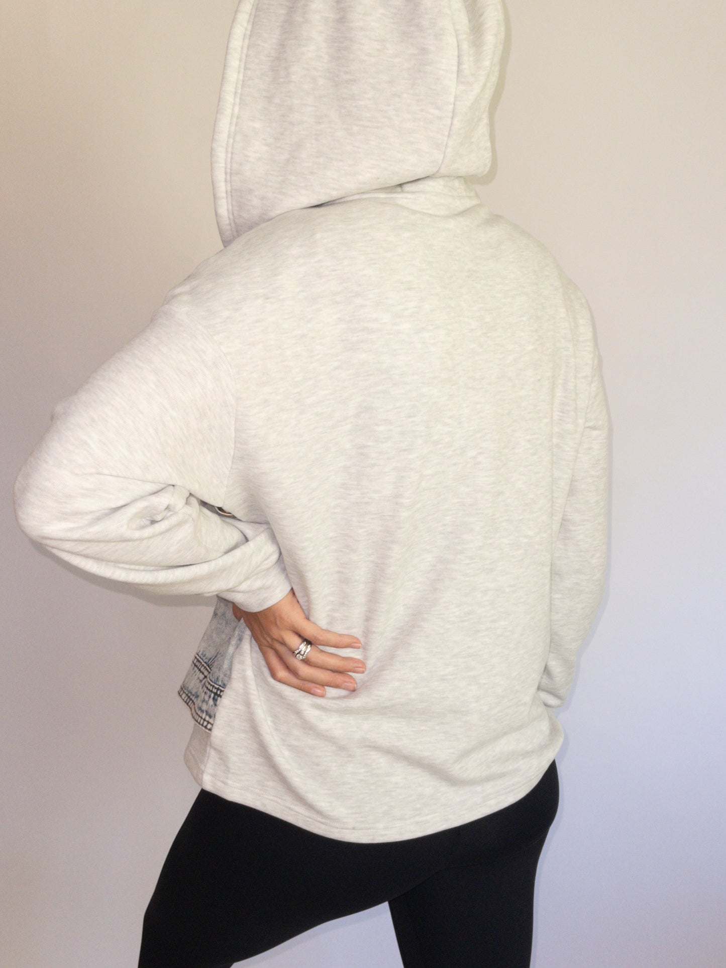 Denim Twofer Hoodie Jacket