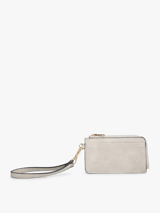 Annalise Wallet w/ Cardholders & Zip Compartment: Lt. Grey