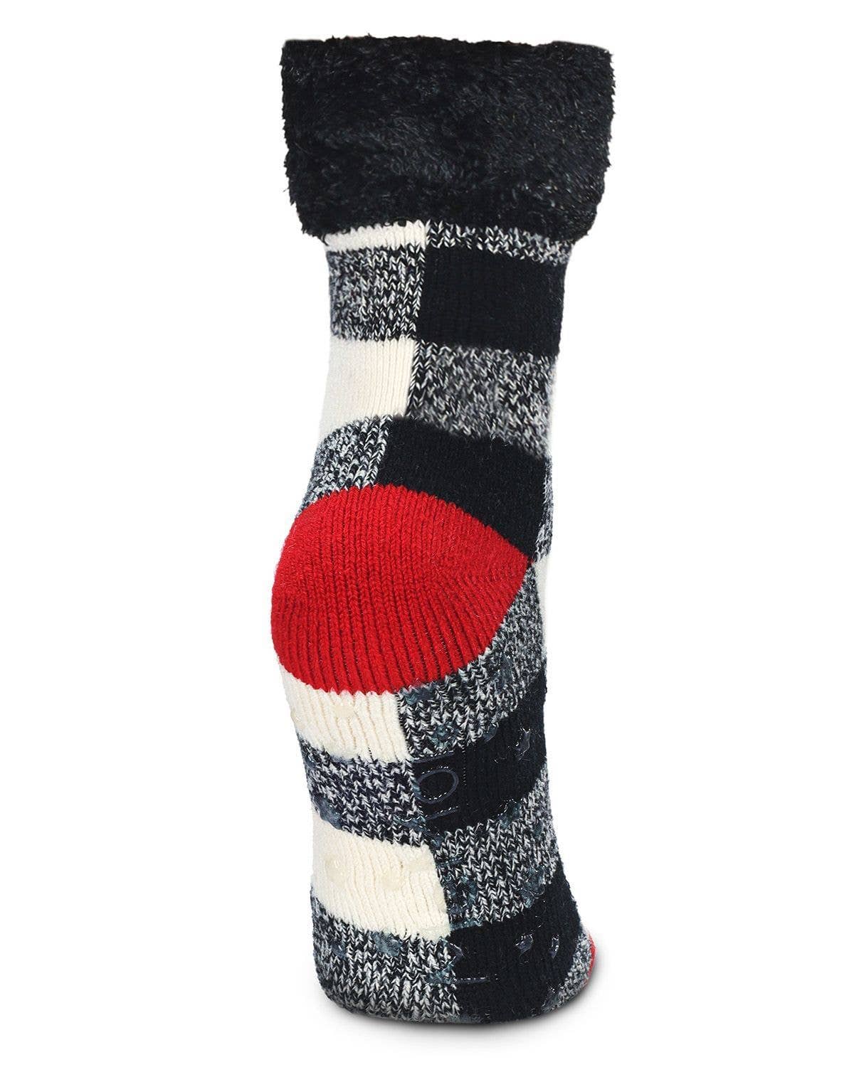 Buffalo Check Plush Cabin Sock