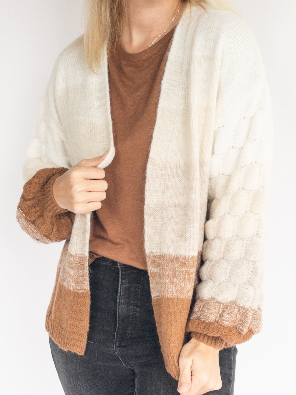 Brown Multi Ombre Cardigan
