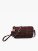 Kendall Plaid Crossbody/Wristlet w/ Twist Lock Closure