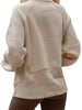 Khaki Half Zip Sweatshirt