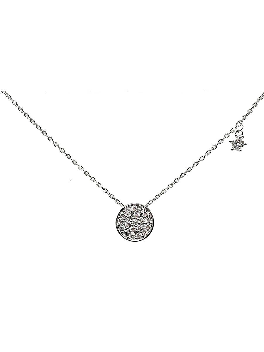 Two CZ Pendant Necklace