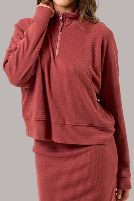 Haven Half-Zip - Marsala