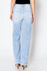 Tummy Control High Rise Relaxed Straight Leg Jeans - Light Wash