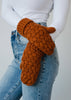 Rust Knit Mittens