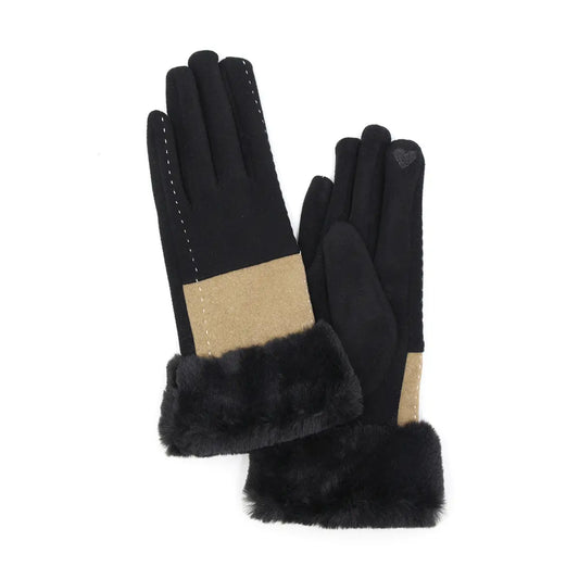 Two Tone Smart Touch Gloves