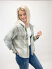 Olive Stone Hooded Flannel