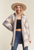 Cozy Checker Sweater Cardigan