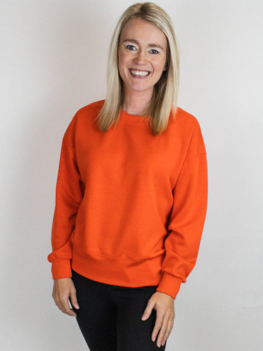 Blaze Orange Scuba Crewneck Sweatshirt