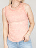 Berry Exposed Seam Ribbed Tank