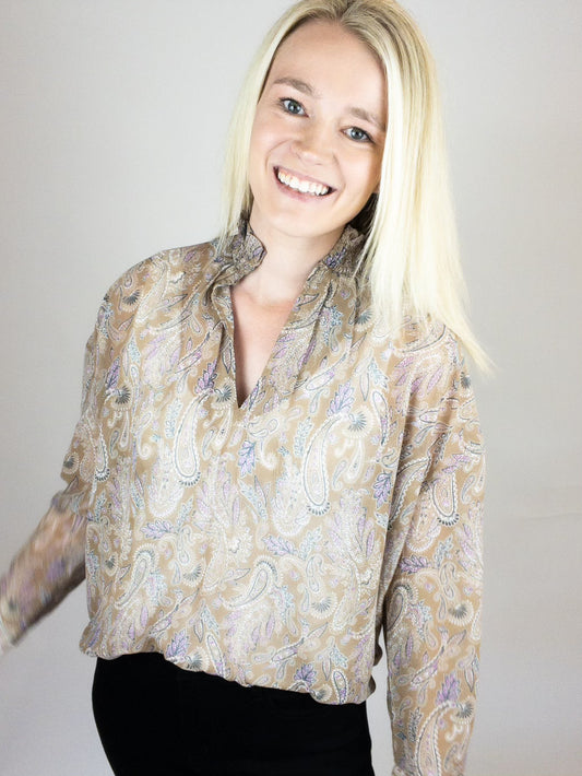 Elan Paisley Blouse