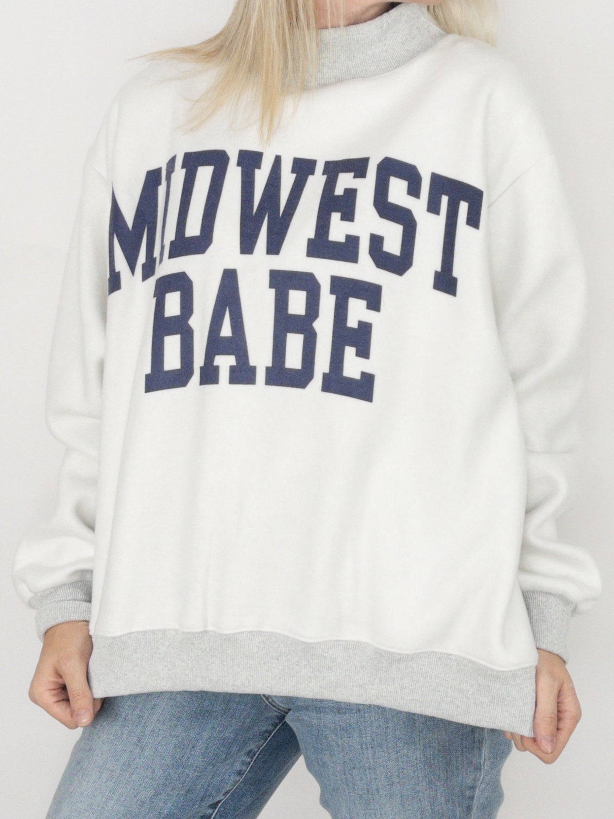 Midwest Babe Mockneck Reversible Sweatshirt