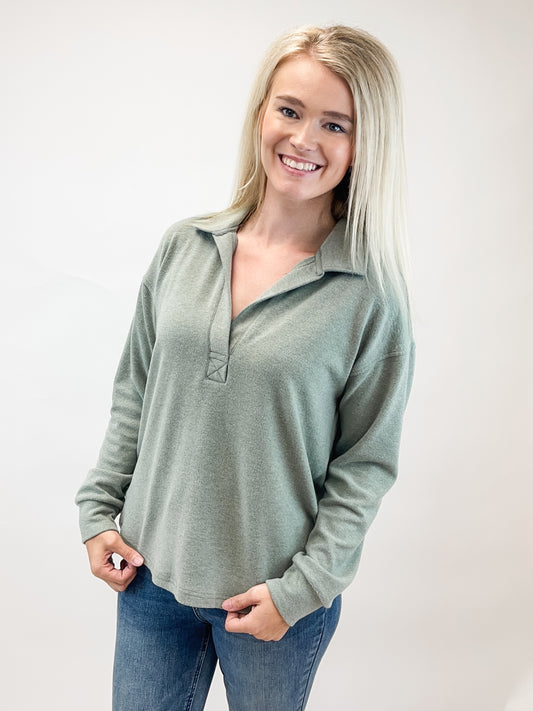 Taylor Top Heather Forest