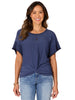 Democracy Front Twist Top - Navy