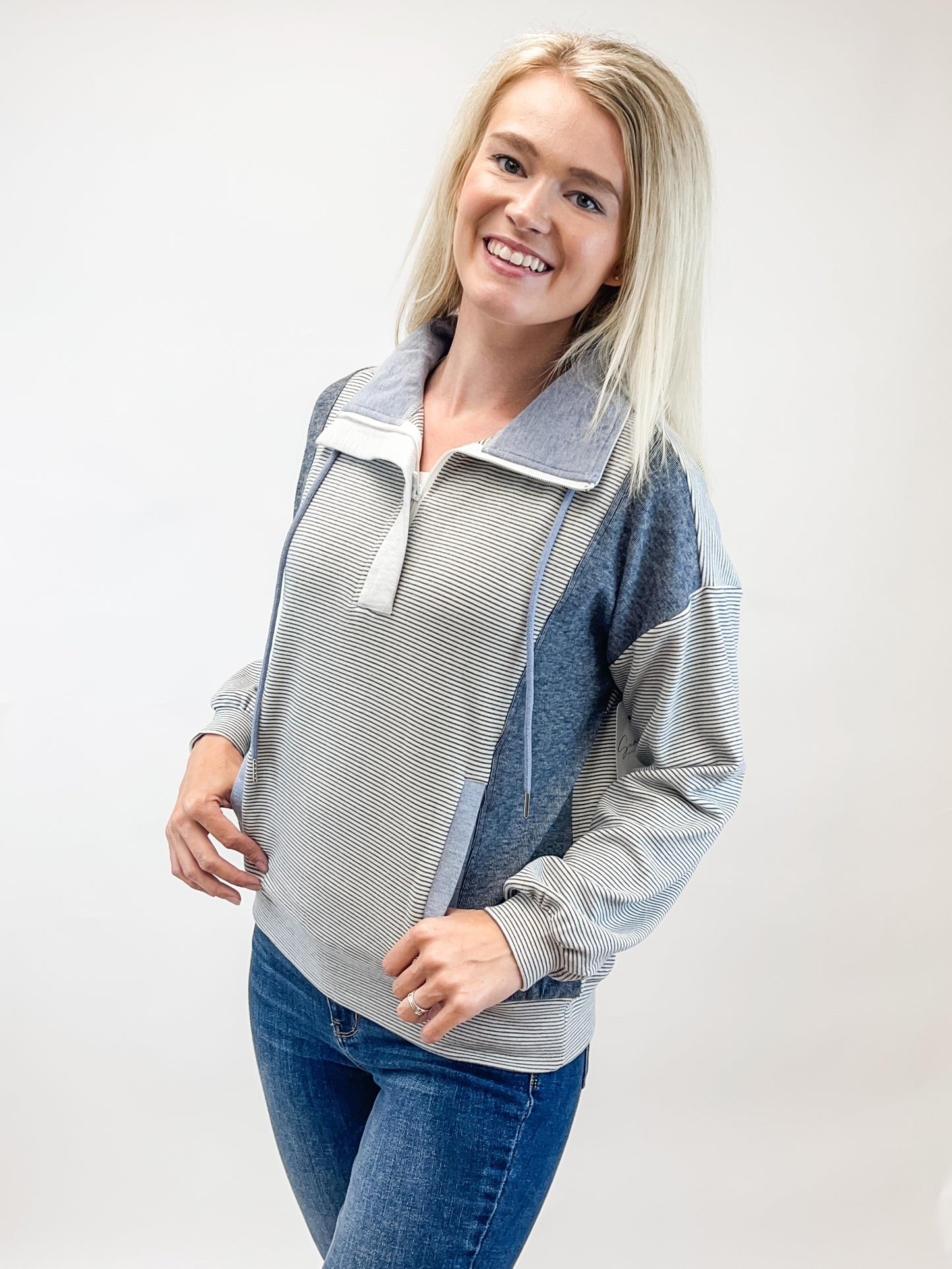 Cloud Nine Half-Zip - Blue