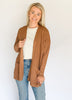 Camel Cozy Waffle Cardigan