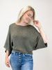 Boat Neck Knit Sweater - Olive