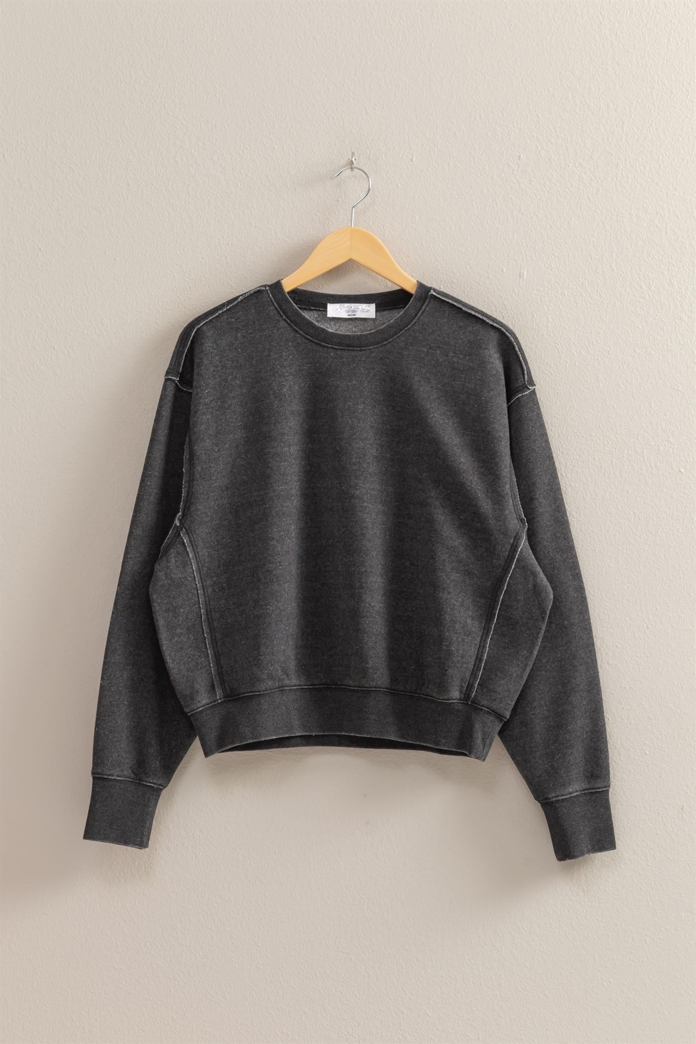 Comfy Crew Sweatshirt - Ash Black