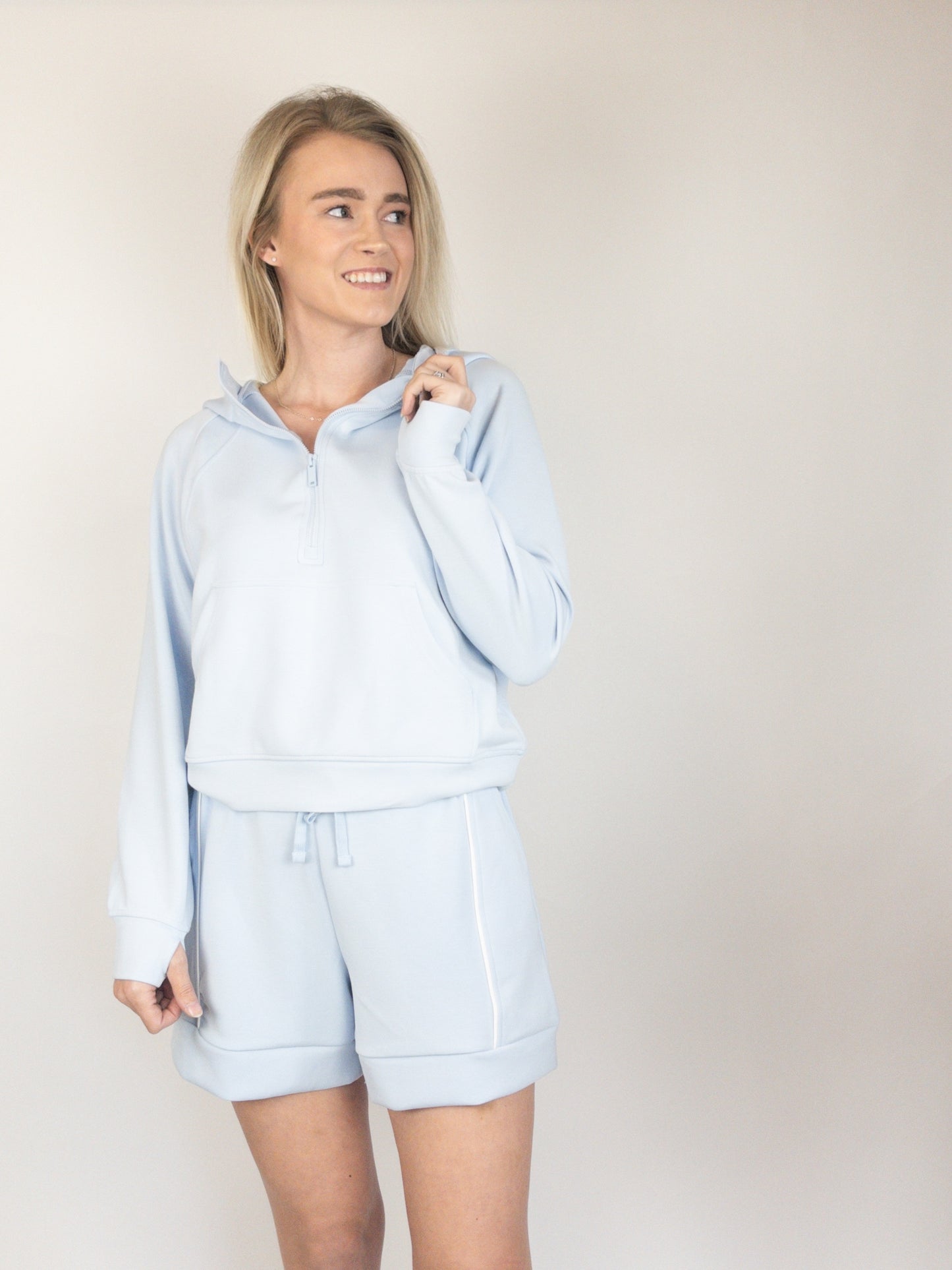 Frost Cream A-Line Shorts