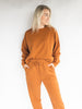 Burnt Amber Fleece Billow Pants