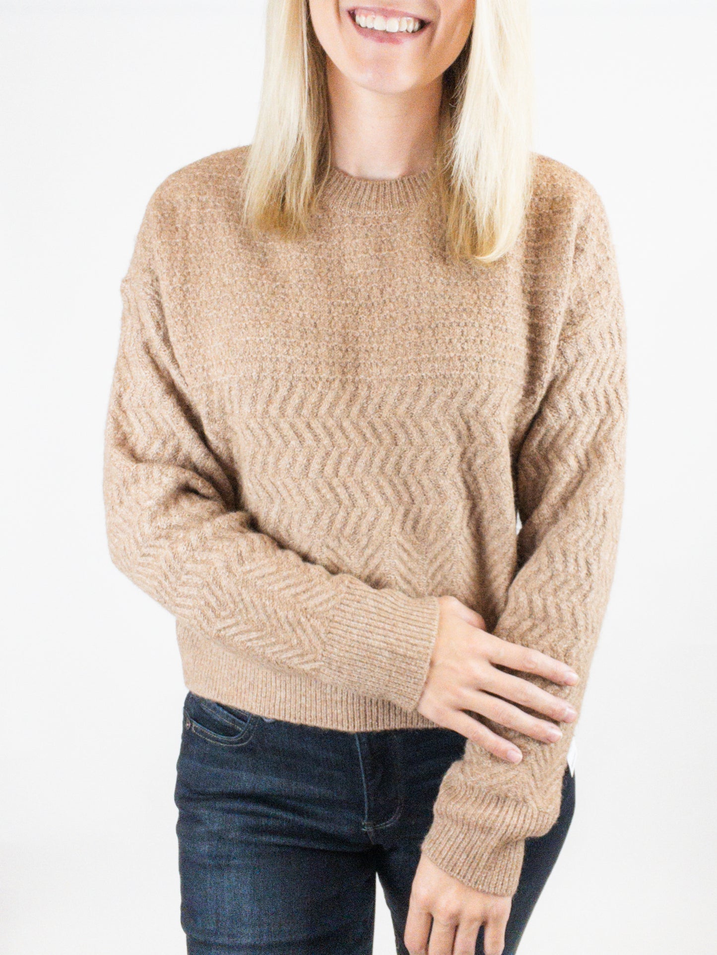 Lyla Sweater - Heather Cappuccino