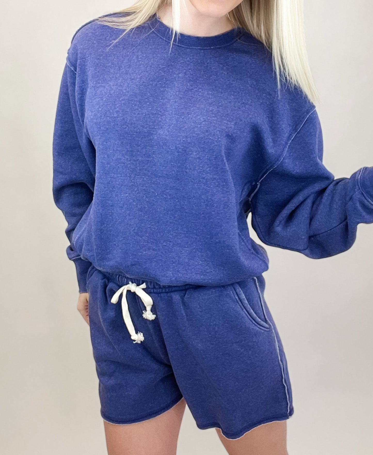 Comfy Crew Sweatshirt - Dusty Indigo