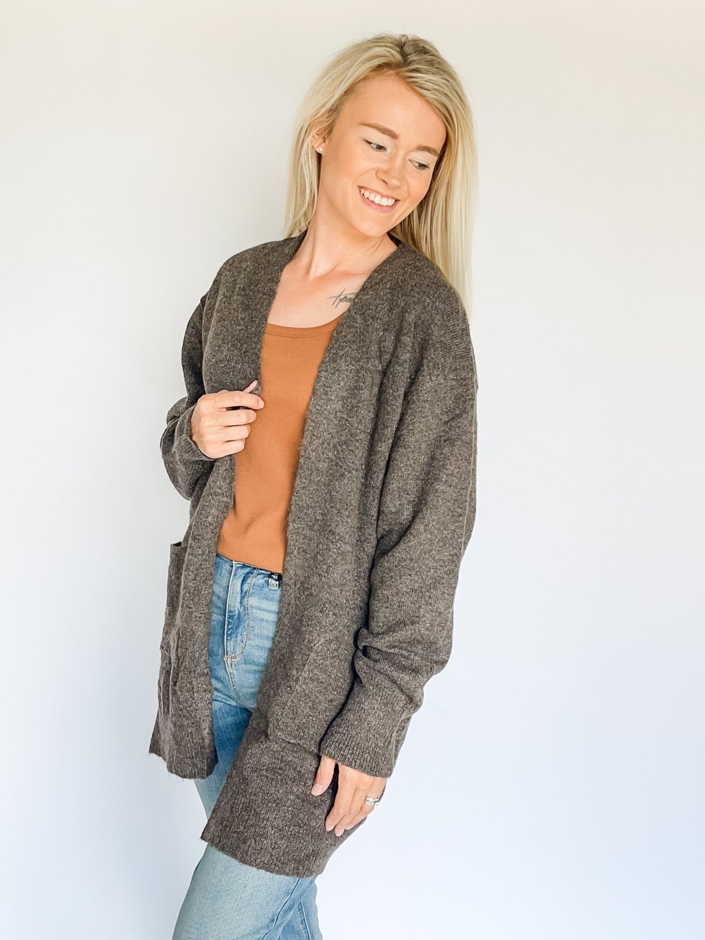 Brown Cozy Cardi