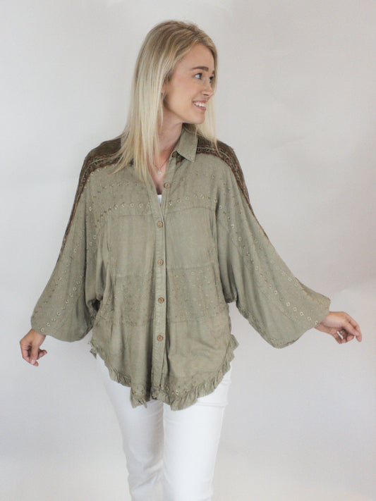 Bohemian Stonewashed Top