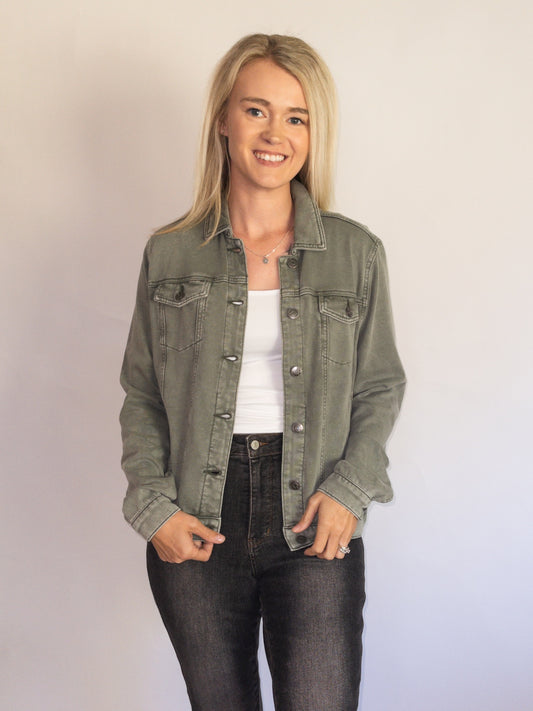 Harbor Shacket - Olive