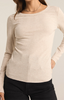 Z Supply Light Oatmeal Heather Rib Top