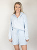 Frost Blue Half Zip Hoodie