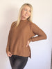 Mock Neck Camel Sweater