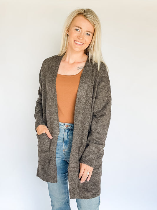 Brown Cozy Cardi