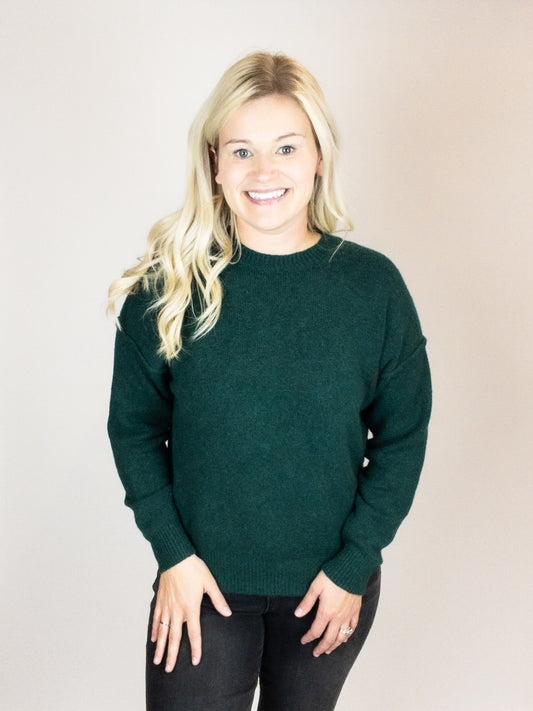 Dark Green Oversized Sweater