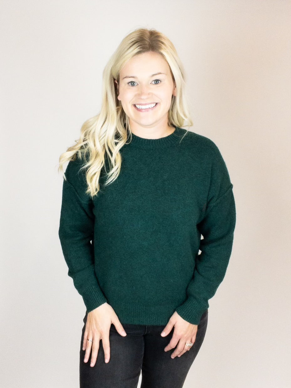 Dark Green Oversized Sweater