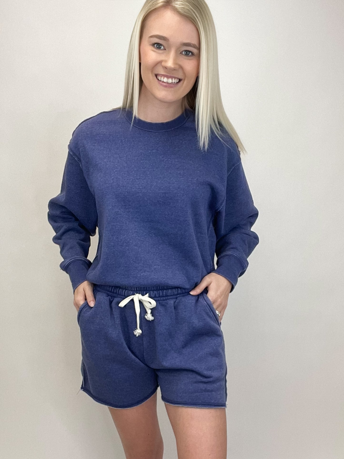 Comfy Crew Sweatshirt - Dusty Indigo